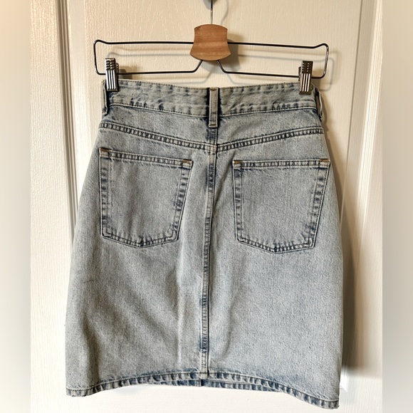 Acid-wash mini denim pencil skirt H&M - Picture 2 of 4